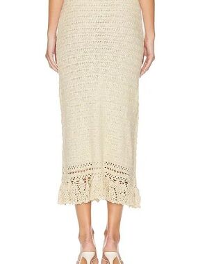 RAILS-Sydney Cream Crochet Midi Skirt